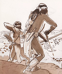 Loinclothed hobby; Obr�zek dne - the picture od the day - �awa rel - Comanche Trail, art of Christian Rossi