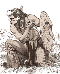 Loinclothed hobby; Obr�zek dne - the picture od the day - �awa rel - Comanche Trail, art of Christian Rossi