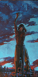 Loinclothed hobby; Obr�zek dne - the picture od the day - �awa rel - Loinclothed archer, art of Anton Zanesco