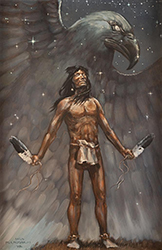 Loinclothed hobby; Obr�zek dne - the picture od the day - �awa rel - The Eagle Dreamer art of Nancy McLaughlin