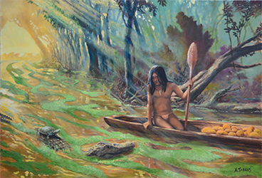 Loinclothed hobby; Obr�zek dne - the picture od the day - �awa rel - El noi de les papaies, art of Adria Torres