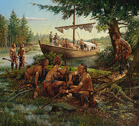 Loinclothed hobby; Obr�zek dne - the picture od the day - �awa rel - What Happened in The Pymatuning Swamp, art of Robert Griffing