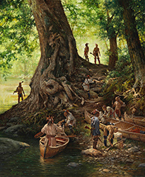 Loinclothed hobby; Obr�zek dne - the picture od the day - �awa rel - Respect for the Ancient Ones, art of Robert Griffing