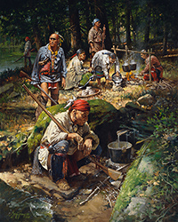 Loinclothed hobby; Obr�zek dne - the picture od the day - �awa rel - Respect for the Ancient Ones, art of Robert Griffing