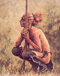 Loinclothed hobby; Obr�zek dne - the picture od the day - �awa rel - Life of Indians, art of Robert Griffing