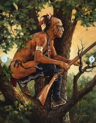 Loinclothed hobby; Obr�zek dne - the picture od the day - �awa rel - Watching the Trail, art of Robert Griffing