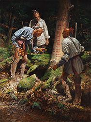 Loinclothed hobby; Obr�zek dne - the picture od the day - �awa rel - Trees That Speak, art of Robert Griffing