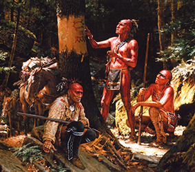 Loinclothed hobby; Obr�zek dne - the picture od the day - �awa rel - Telling Their Story, art of Robert Griffing