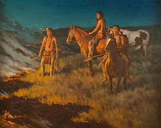 Loinclothed hobby; Obr�zek dne - the picture od the day - �awa rel - Prairie, art of Steven Lang