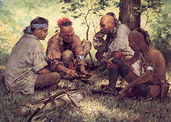 Loinclothed hobby; Obr�zek dne - the picture od the day - �awa rel - The Gamblers, art of Robert Griffing
