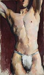 Loinclothed hobby; Obr�zek dne - the picture od the day - �awa rel - Male Torso ~ 1928, art of Alice Trumbull Mason