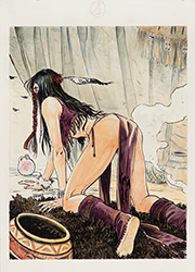 Loinclothed hobby; Obr�zek dne - the picture od the day - �awa rel - Occhi di Cielo: Il diavolo in bottiglia, 2004, art of Lola Airaghi