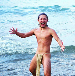 Loinclothed hobby; Obr�zek dne - the picture od the day - �awa rel - Happy time &  rokushaku, photo by Koukisonoda