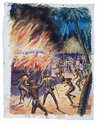 Loinclothed hobby; Obr�zek dne - the picture od the day - �awa rel - art of Mario D'Antona - La perla sanguinosa ~  1945