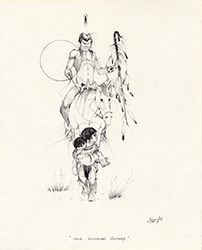 Loinclothed hobby; Obr�zek dne - the picture od the day - �awa rel - Their Guarding Journey - Jerome Tiger Richard