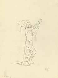 Loinclothed hobby; Obr�zek dne - the picture od the day - �awa rel - Dancer with rattle