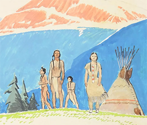 Loinclothed hobby; Obr�zek dne - the picture od the day - �awa rel  Native American Magazine -  Herbert Morton Stoops