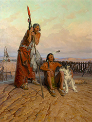 Loinclothed hobby; Obr�zek dne - the picture od the day - �awa rel -  The Earth House People ~ 1986 - Tom Lovell