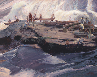 Loinclothed hobby; Obr�zek dne - the picture od the day - �awa rel - John Buxton - A Rhythm of the River