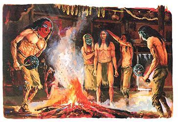 Loinclothed hobby; Obr�zek dne - the picture od the day - �awa rel - Dance of False face