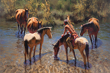 Loinclothed hobby; Obr�zek dne - the picture od the day - �awa rel - Dan Mieduch -  The Horse Whisperer