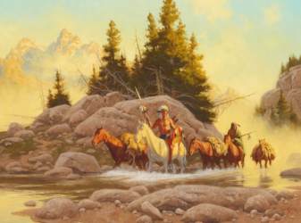 Loinclothed hobby; Obr�zek dne - the picture od the day - �awa rel - In the Shallows - Frank McCarthy