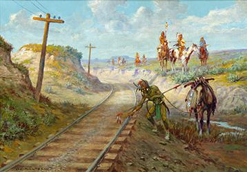 Loinclothed hobby; Obr�zek dne - the picture od the day - �awa rel -  The Iron Trail - Olaf Carl Seltzer