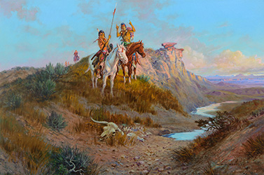Loinclothed hobby; Obr�zek dne - the picture od the day - �awa rel - White Man's Buffalo - Olaf Carl Seltzer