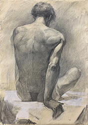 Loinclothed hobby; Obr�zek dne - the picture od the day - �awa rel -   Academic drawing study - Drawn by: Smagina Sofia 