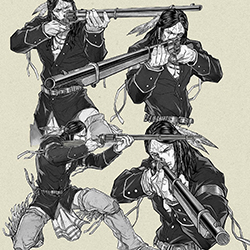 Loinclothed hobby; Obr�zek dne - the picture od the day - �awa rel - Warrior armed by rifle & loinclothed