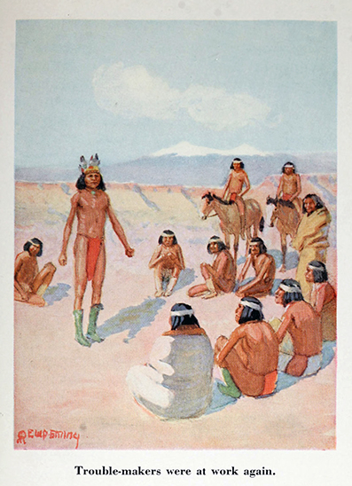 William Cunningham ~ Cosel with Geronimo on his last raid; the story of an Indian boy  ~ art / illustration by  Edwin Willard Deming