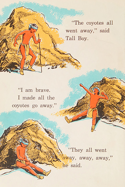 Tall boy and the coyote ~ by  Edna Walker Chandler~ art / illustrated by  Jack Merryweather