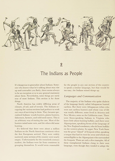 Indians, by Edwin Tunis, illustrated by Edwin Tunis, Cleveland, World Pub. Co ~ 1959 