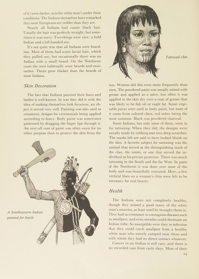 Indians, by Edwin Tunis, illustrated by Edwin Tunis, Cleveland, World Pub. Co ~ 1959 
