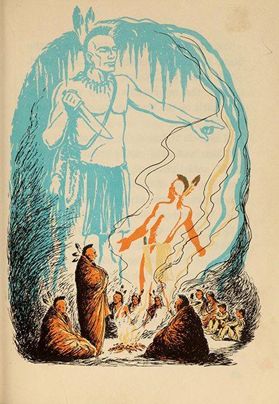 Little Wolf and the thunder stick, by Edna Walker Chandler, illustrated by Jack Merryweather,  Chicago, Benefic Press ~ 1956 