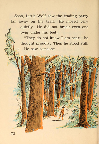 Little Wolf and the thunder stick, by Edna Walker Chandler, illustrated by Jack Merryweather,  Chicago, Benefic Press ~ 1956 