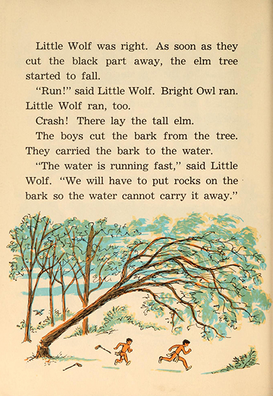 Little Wolf and the thunder stick, by Edna Walker Chandler, illustrated by Jack Merryweather,  Chicago, Benefic Press ~ 1956 