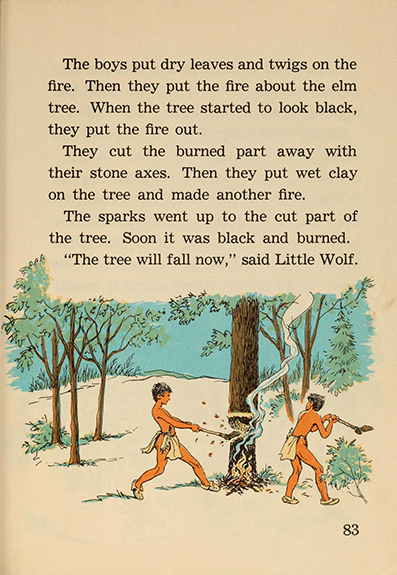 Little Wolf and the thunder stick, by Edna Walker Chandler, illustrated by Jack Merryweather,  Chicago, Benefic Press ~ 1956 
