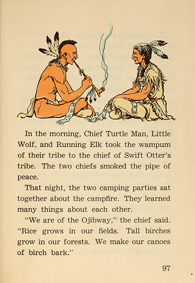 Little Wolf and the thunder stick, by Edna Walker Chandler, illustrated by Jack Merryweather,  Chicago, Benefic Press ~ 1956 