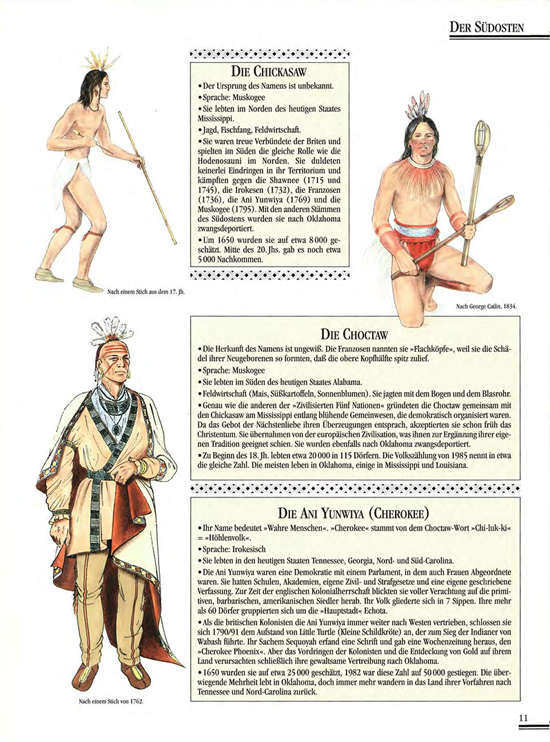 Atlas Der Indianer Nordamerikas, ilustrace: Gilbert Legay