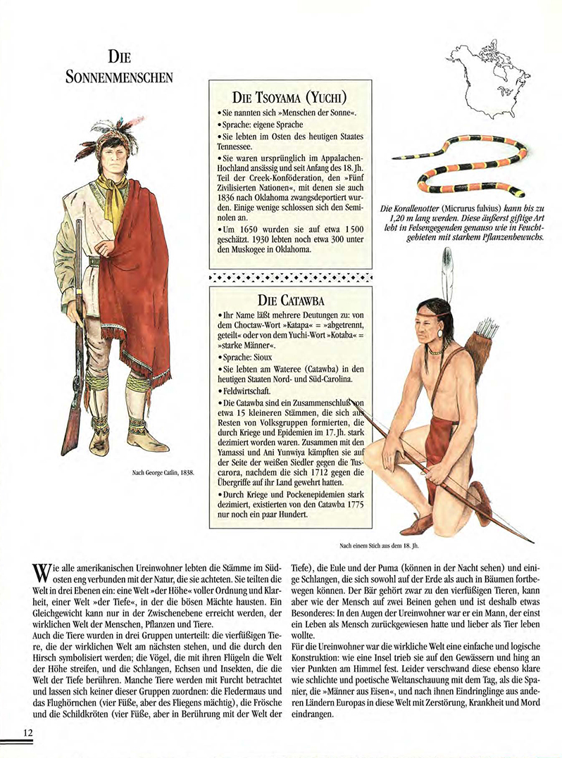 Atlas Der Indianer Nordamerikas, ilustrace: Gilbert Legay