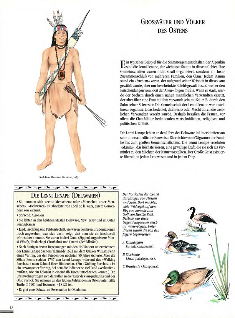Atlas Der Indianer Nordamerikas, ilustrace: Gilbert Legay
