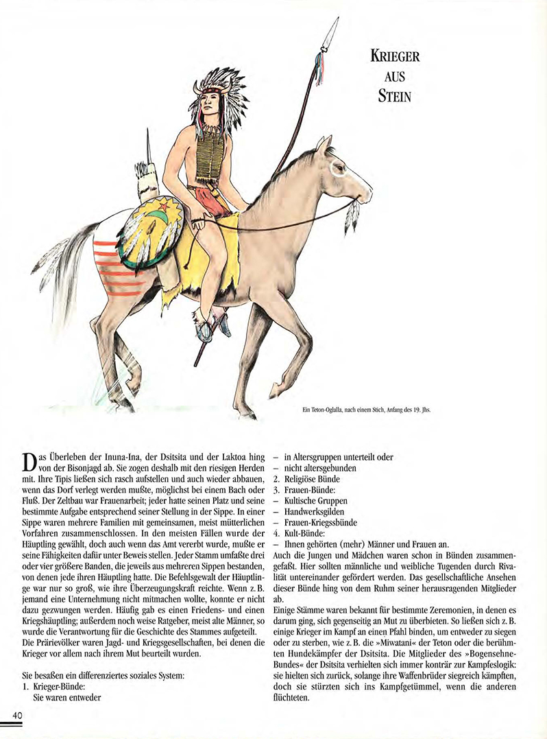 Atlas Der Indianer Nordamerikas, ilustrace: Gilbert Legay