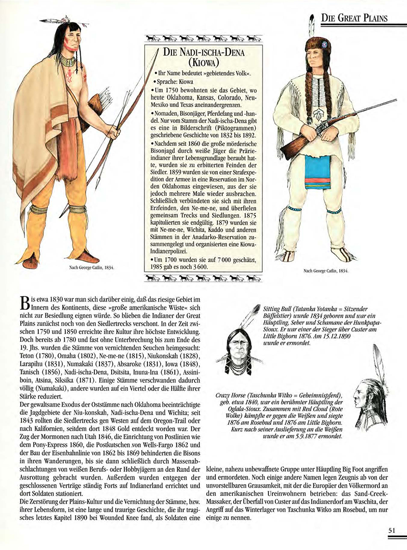 Atlas Der Indianer Nordamerikas, ilustrace: Gilbert Legay
