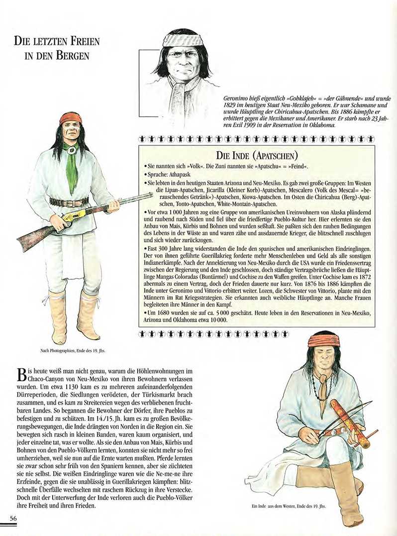 Atlas Der Indianer Nordamerikas, ilustrace: Gilbert Legay