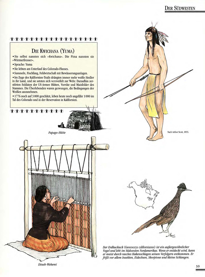 Atlas Der Indianer Nordamerikas, ilustrace: Gilbert Legay