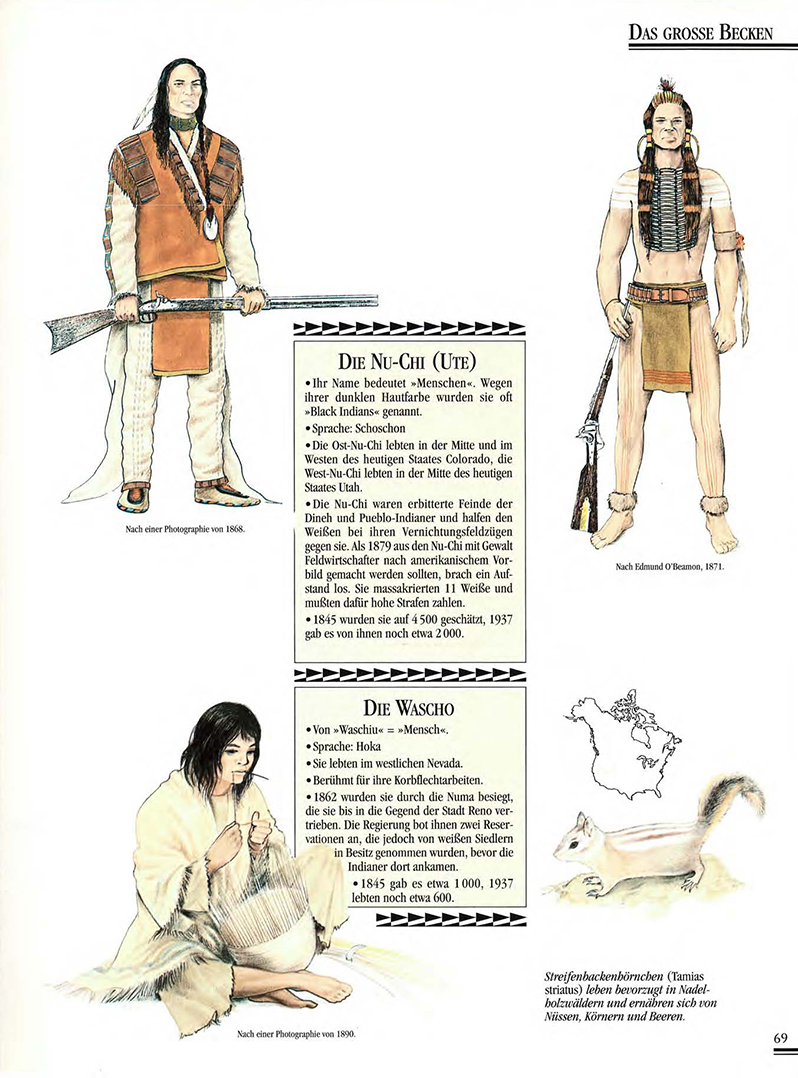 Atlas Der Indianer Nordamerikas, ilustrace: Gilbert Legay