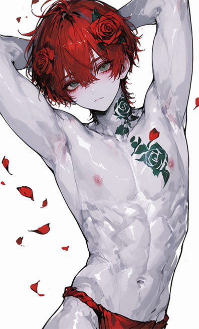 Red thong loincloth aka red rokushaku