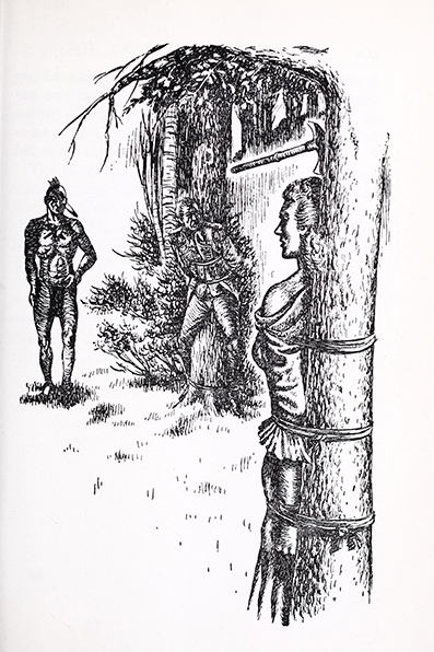 The last of the Mohicans: a narrative of 1757 ~ James Fenimore Cooper - illustrated by Thomas Fraumeni ~   Paris : Baudry's European Library ~ 1947