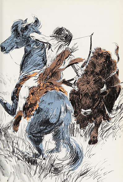 The story of Crazy Horse ~  Enid LaMonte Meadowcroft - illustrated by Cary ~ Garrard Publishing Company, Champaign, Illinois  ~ 1965<